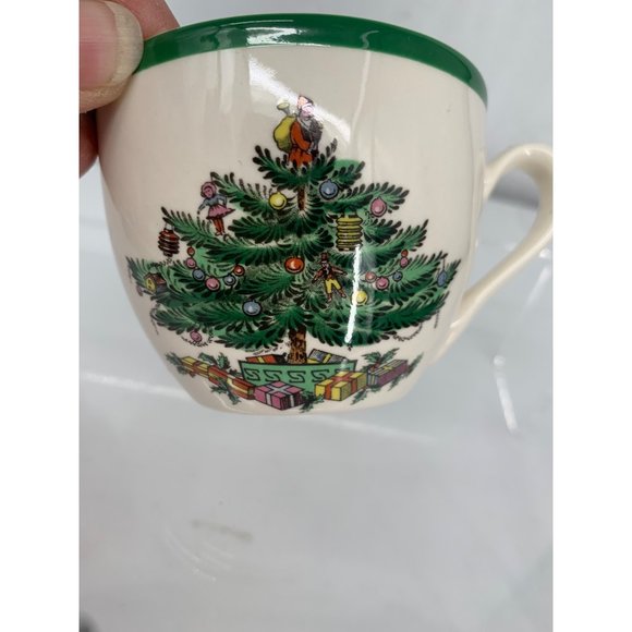 Spode Christmas Tree S-3324-W 83 Santa Coffee Mug Cup Replacement - Picture 3 of 7